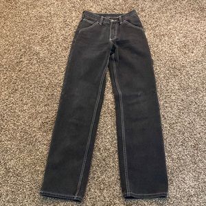 COPY - Black grey washed straight leg jeans